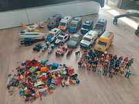 Playmobil mega zestaw 16 pojazdów 47 ludzików + akcesoria