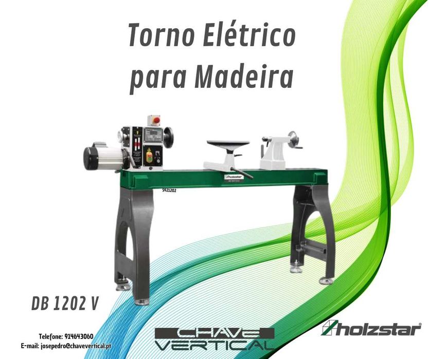 Torno Elétrico para madeira DB1202 Vario HOLZSTAR    JR19