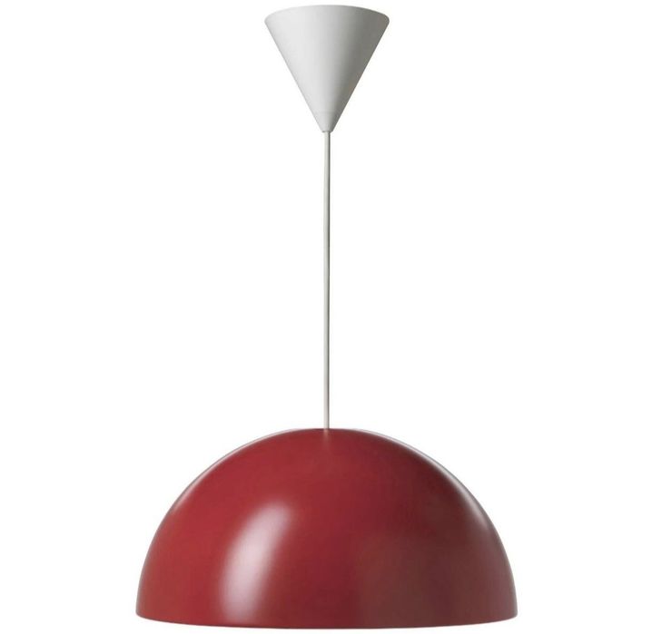Candeeiro IKEA vermelho metal
