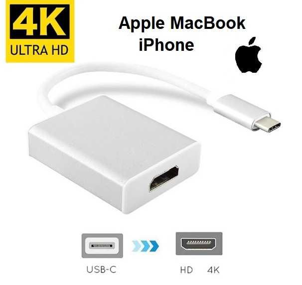 Адаптер USB Type-C 3.1 -> HDMI/ТВ конвертер 5Gbps 1920*1080 MacBook