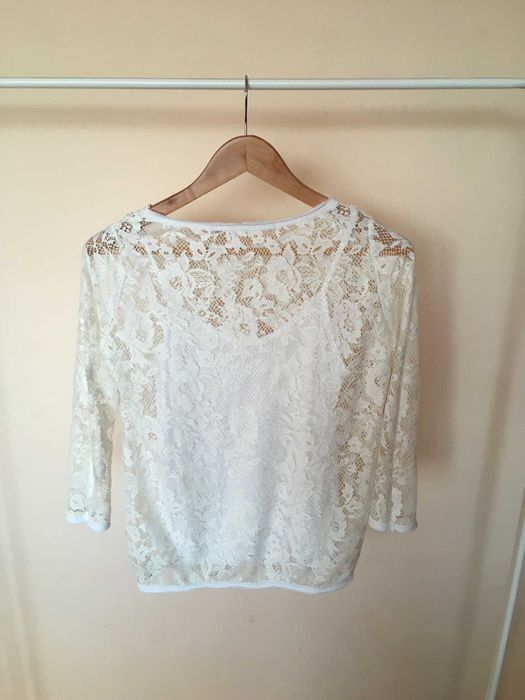 Bluzka z koronki Stradivarius roz. S