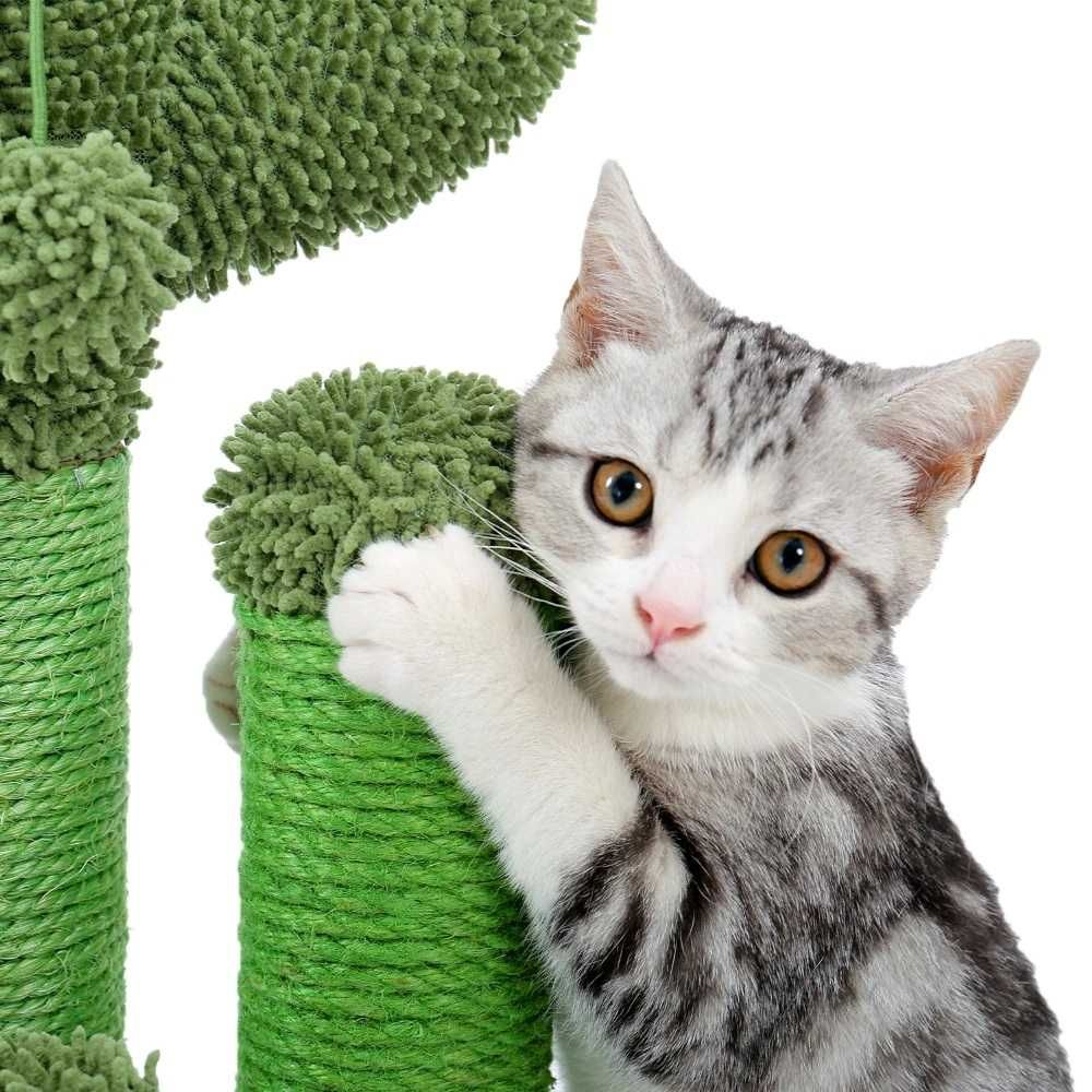Drapak słupek dla kota kaktus z piłeczką zabawka 70cm L