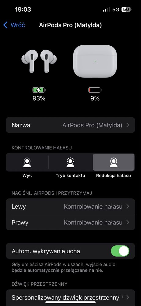 Air pods pro 2 generacja, wersja z wejsciem typu C