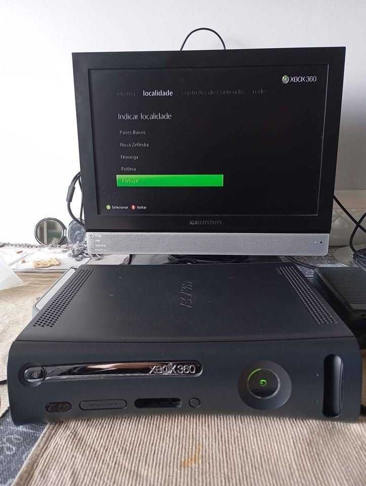 Xbox 360 1a versao Xenon board troco por jogos