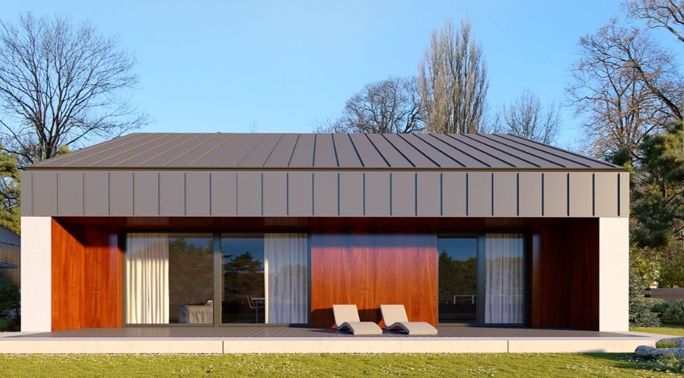 Działka 14,2 ar, projekt "FINA", dom 91 M2, prąd, wod.kan, internet