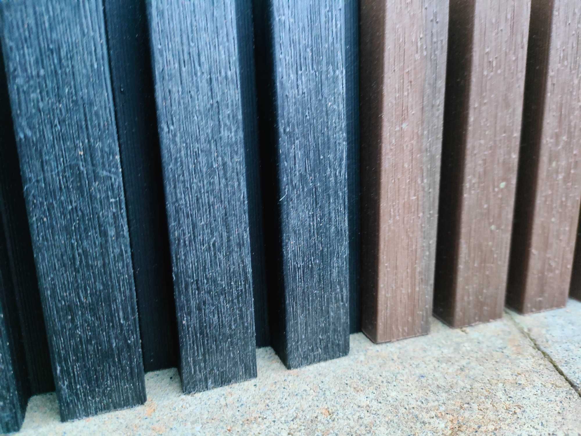 Lamele elewacje deski elewacyjne sciana kompozyt drewno lamela