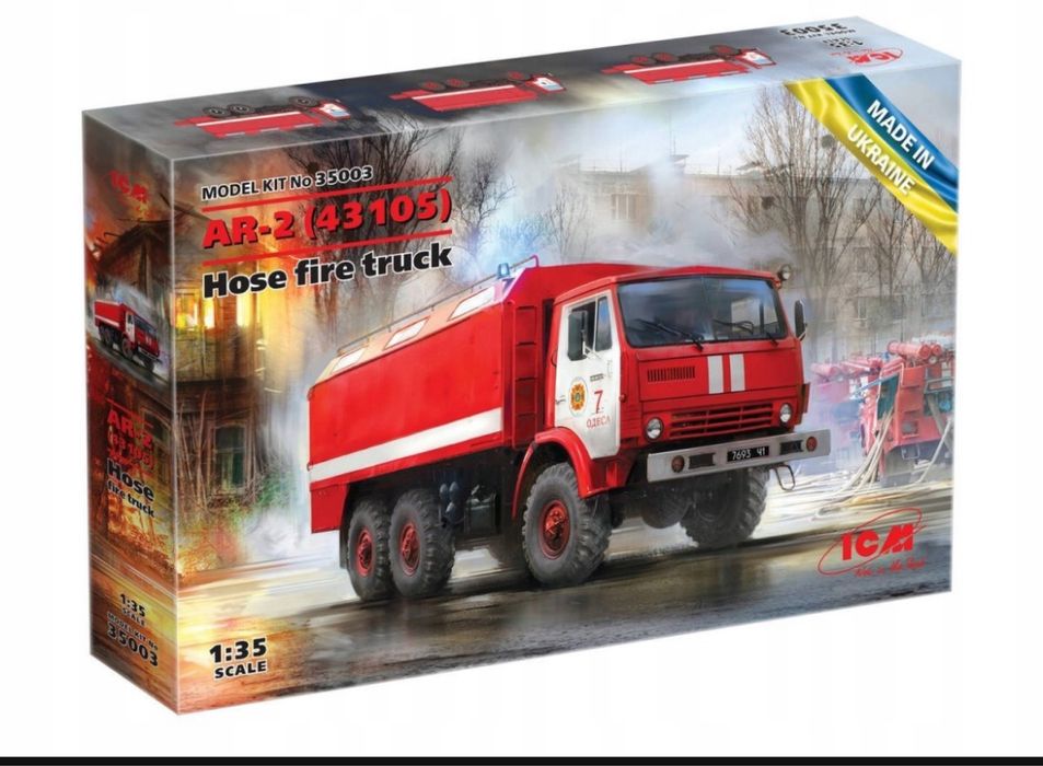 Model do sklejania ICM 35003 AR-2 (43105) Hose fire truck 1/35