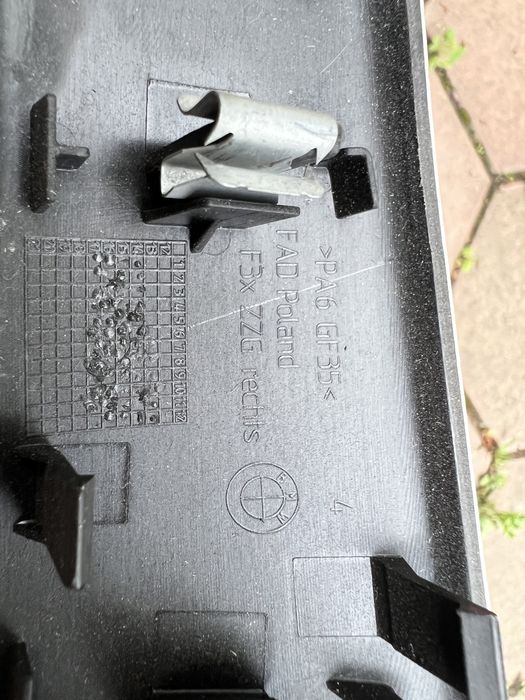 Продам накладки на ручки салона бмв ф30