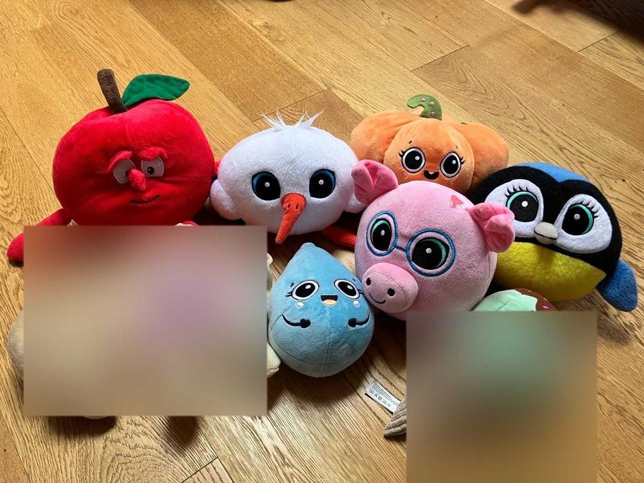 Maskotki z Biedronki, gang, całość 50zł, 6 szt