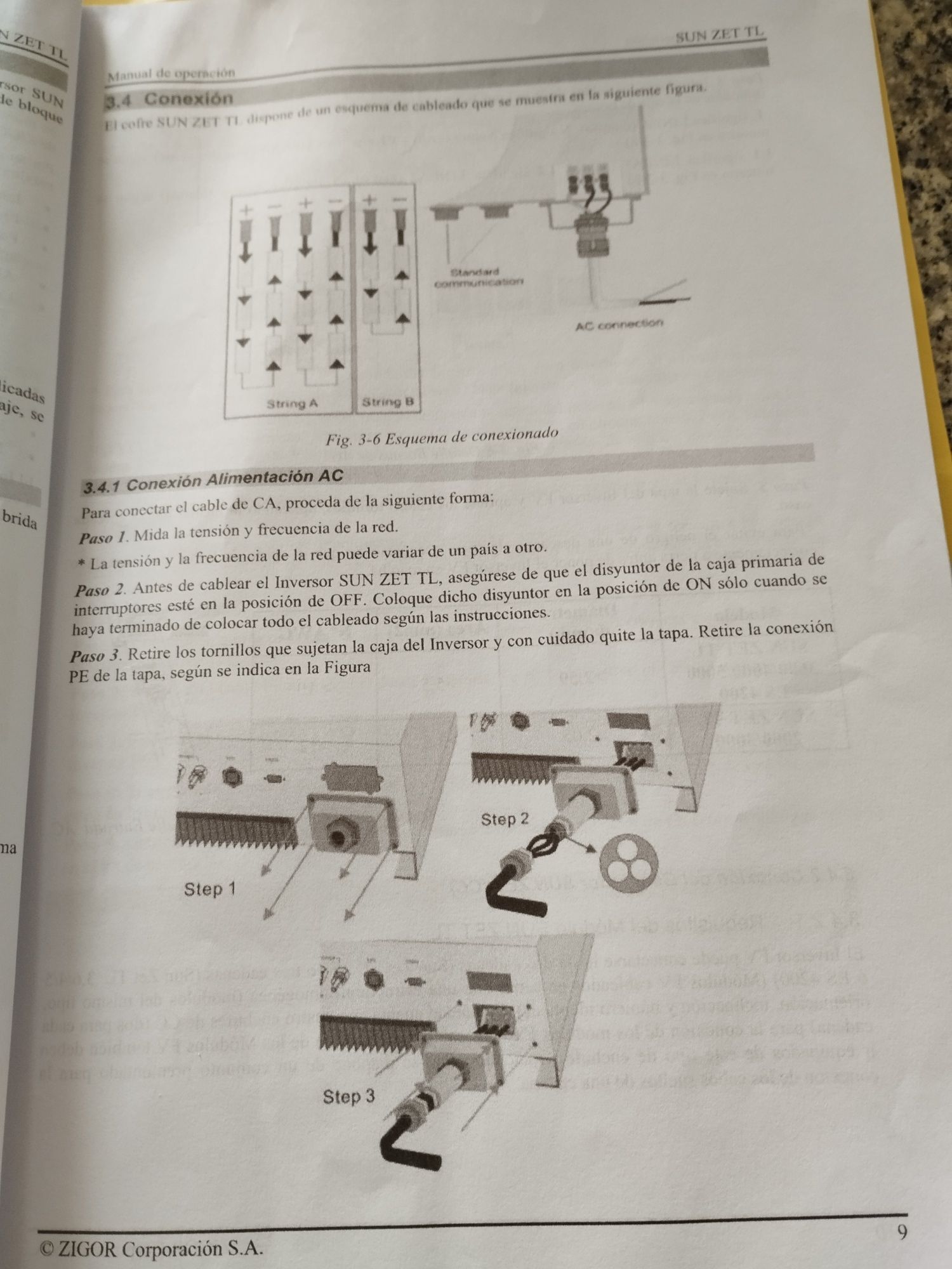 Inversor Zigor monofásico  3680w