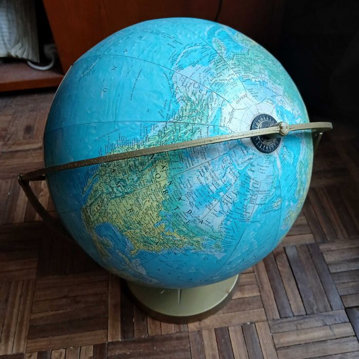 Globo terrestre antigo Scan Globe