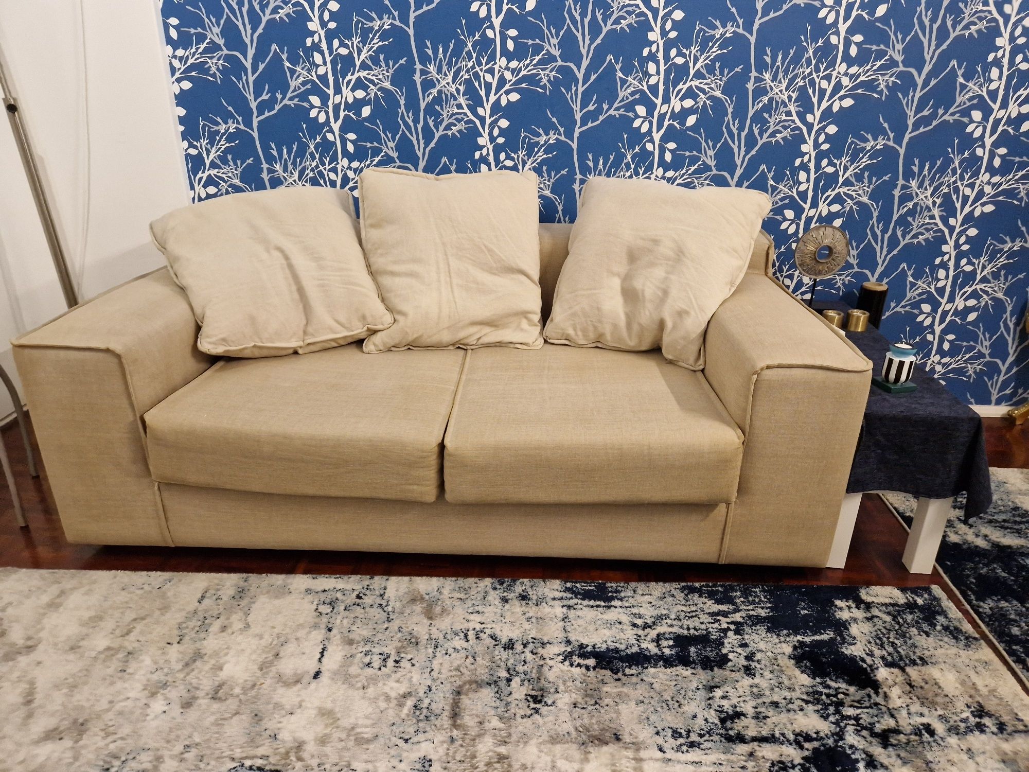 Sofa creme 2 lugares