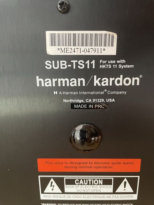 Sistema de som Harman Kardon HKTS11 + Amplificador pioneer vsx-819h-k