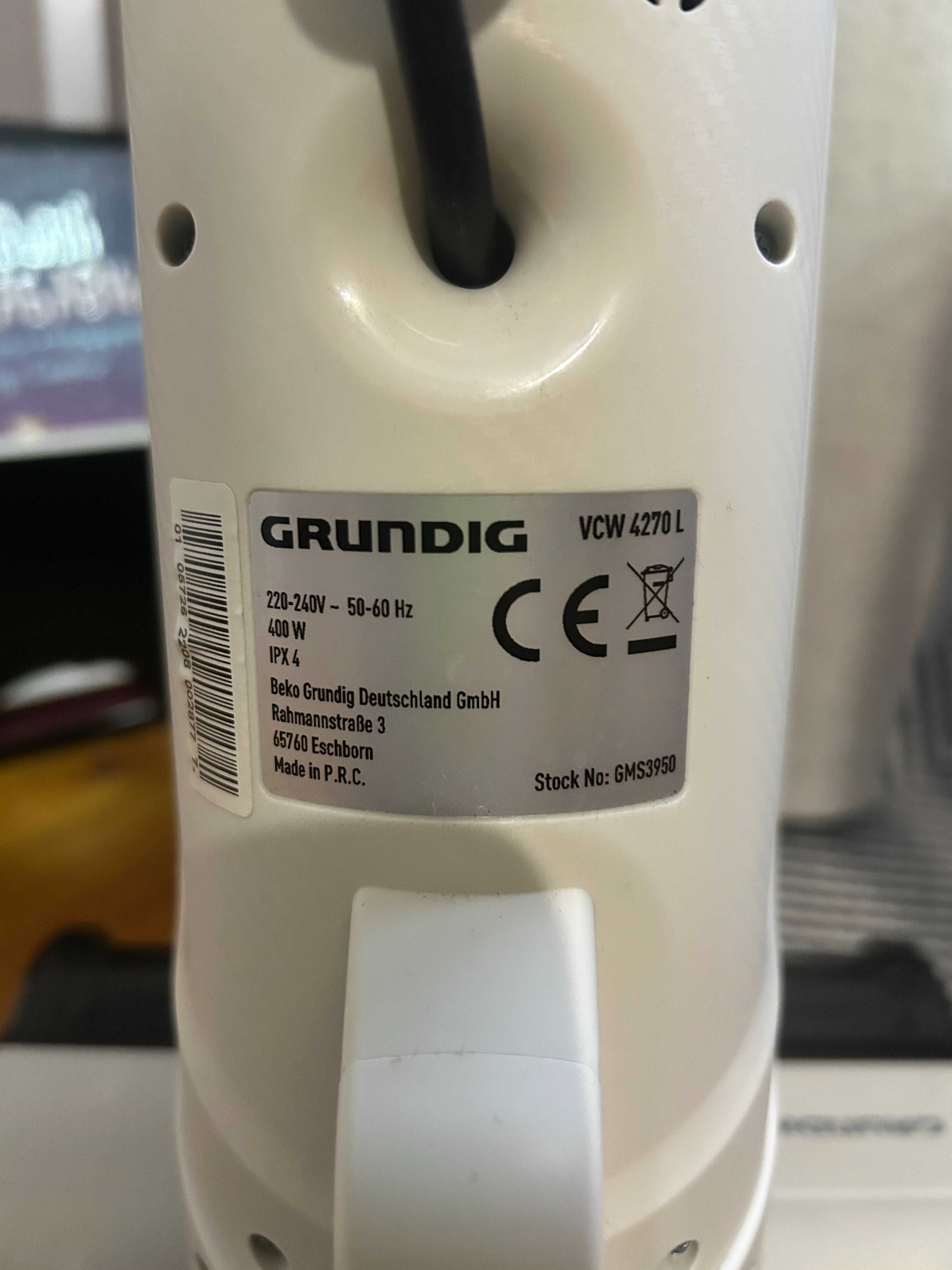 Пилосос вертикал бездротовий безмішковий вологе/сухе Grundig vcw4270l