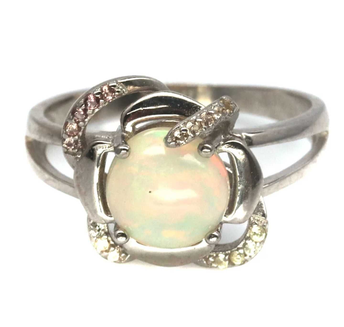 Pierscionek srebro 925 Naturalny Opal r15