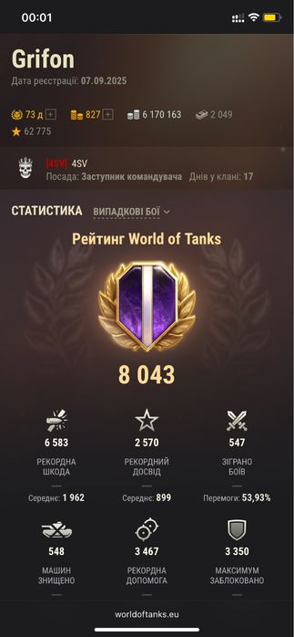 Аккаунт wot два топа + прем 8/7лвл