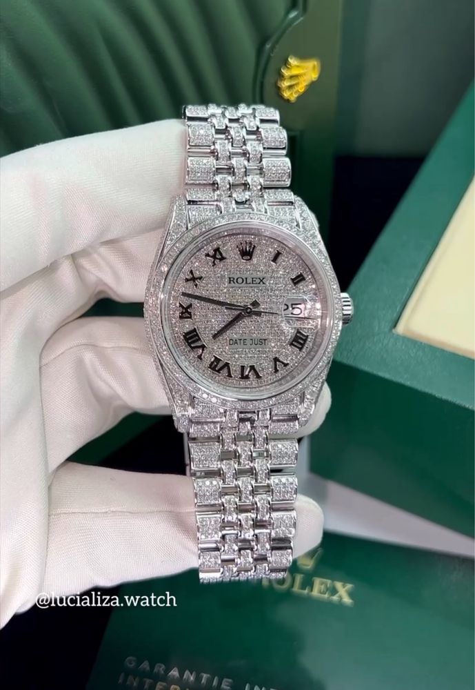 Новые Часы ROLEX Datejust Сталь Бриллианты 36mm