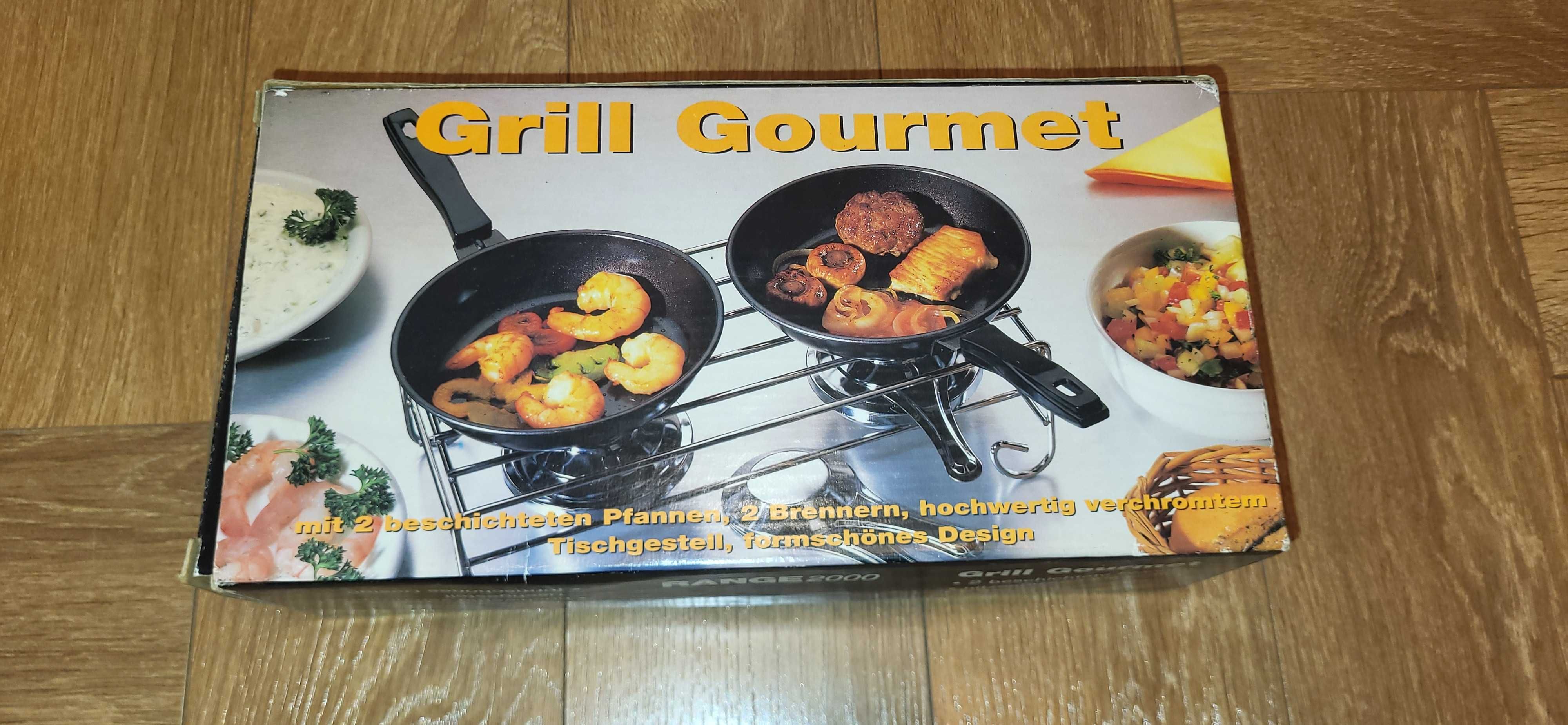 Grill biwakowy na paliwo plynne.
