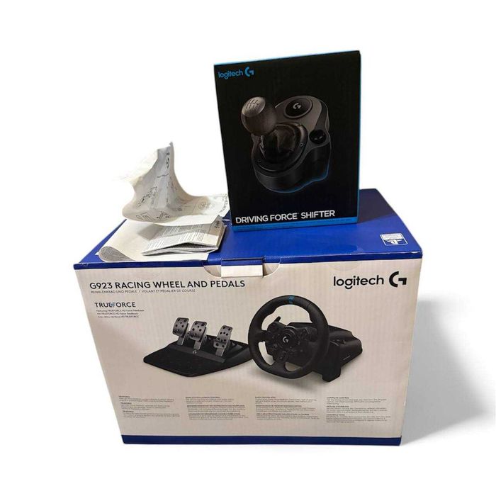 Logitech G923 TrueForce для PS/PC (или Xbox/PC) + педали + ручка КПП