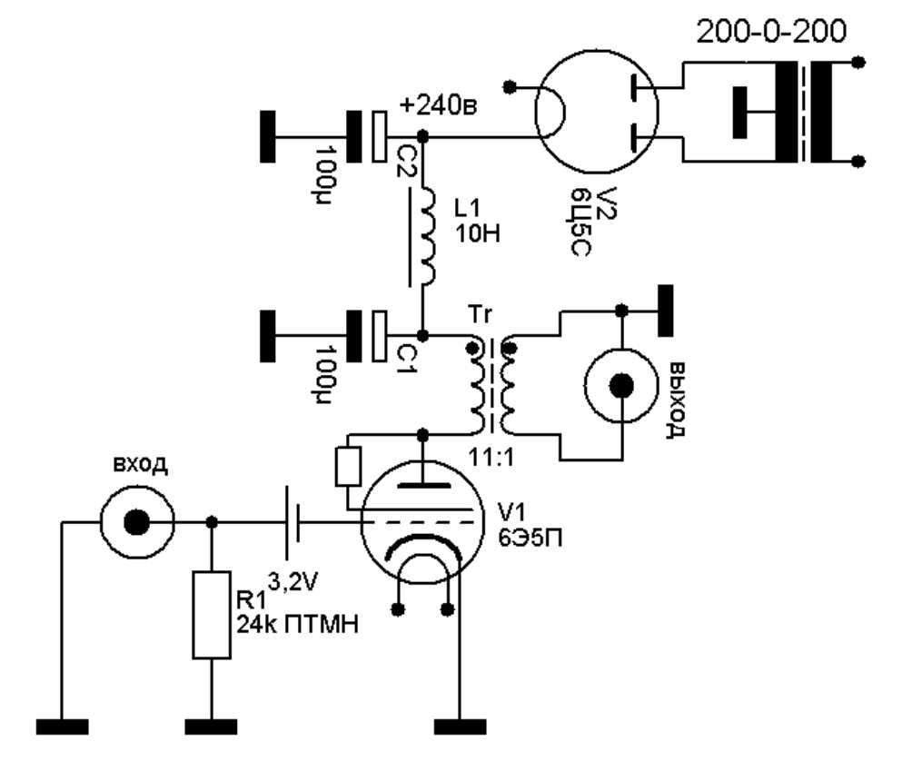 pré-amplificador audio a valvulas 6Э5П