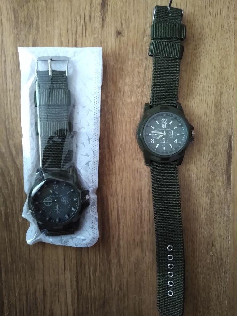 Zegarek kwarcowy stylizowany na wojskowy