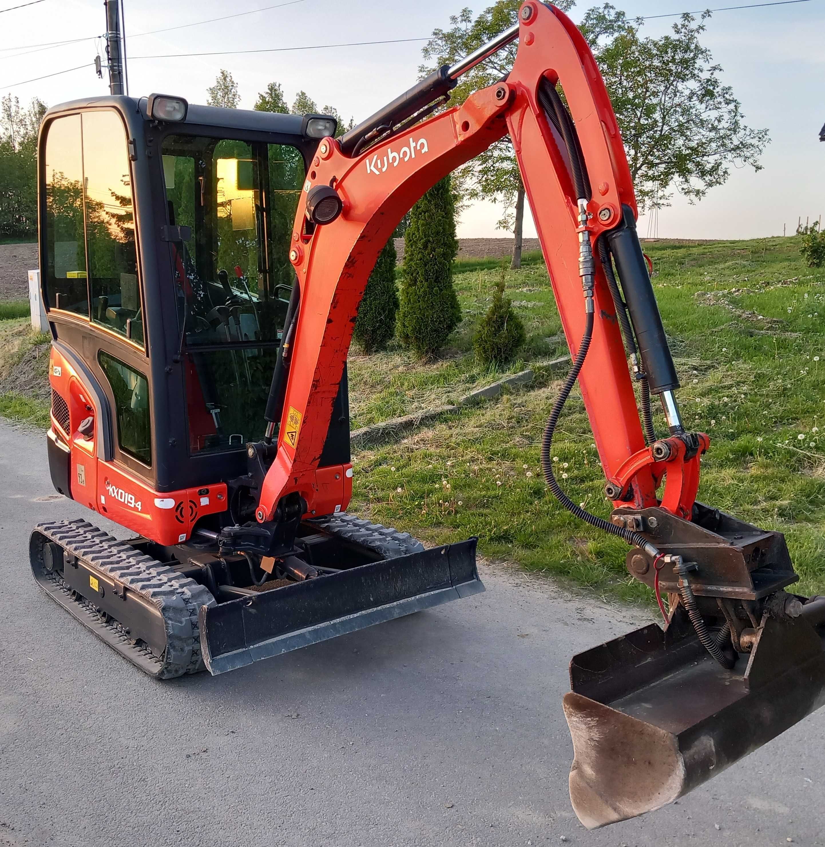 Mini-Koparka Kubota KX019-4 LONG Długie Ramie