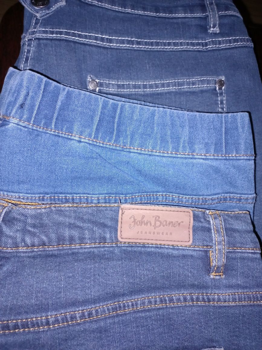 Spodnie damskie jeans r.44 komp.3szt nowe
