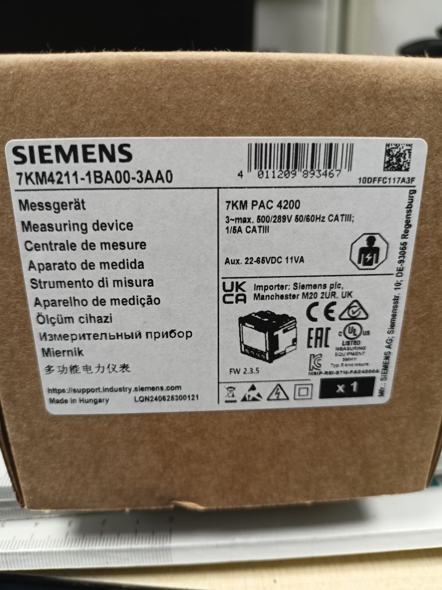 Analizator sieci Siemens PAC4200 7KM4211-1BA00-3AAA0