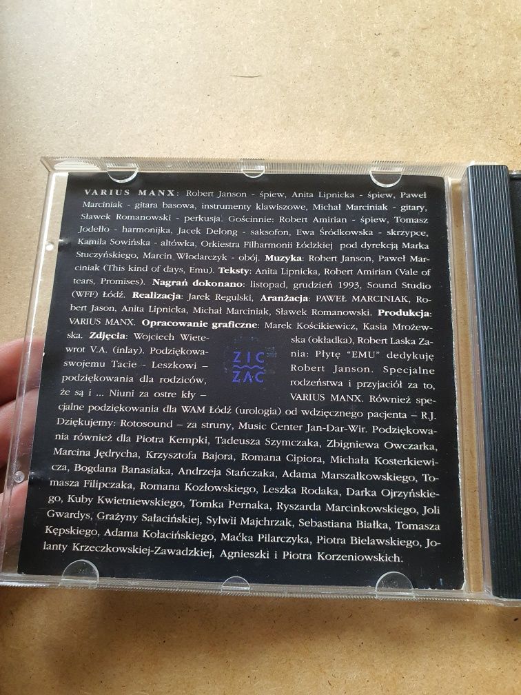 Płyta CD Varius Manx - Emu 1994 I Wydanie (Bez Kodu)