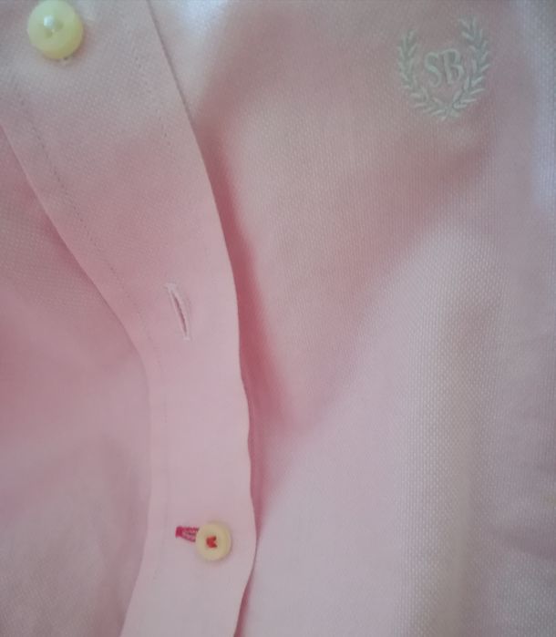 Blusa Rosa Sacoor 38 c/ cotoveleira