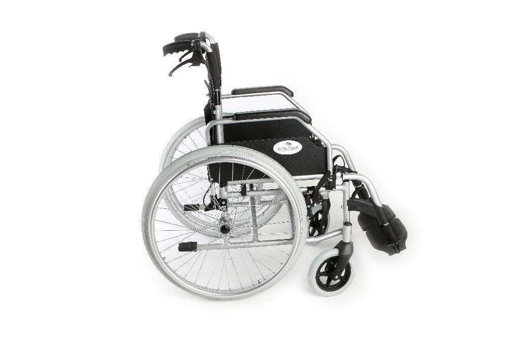 SENSICARE - Cadeira De Rodas Em Alumínio com Travão de Cuidador NOVA
