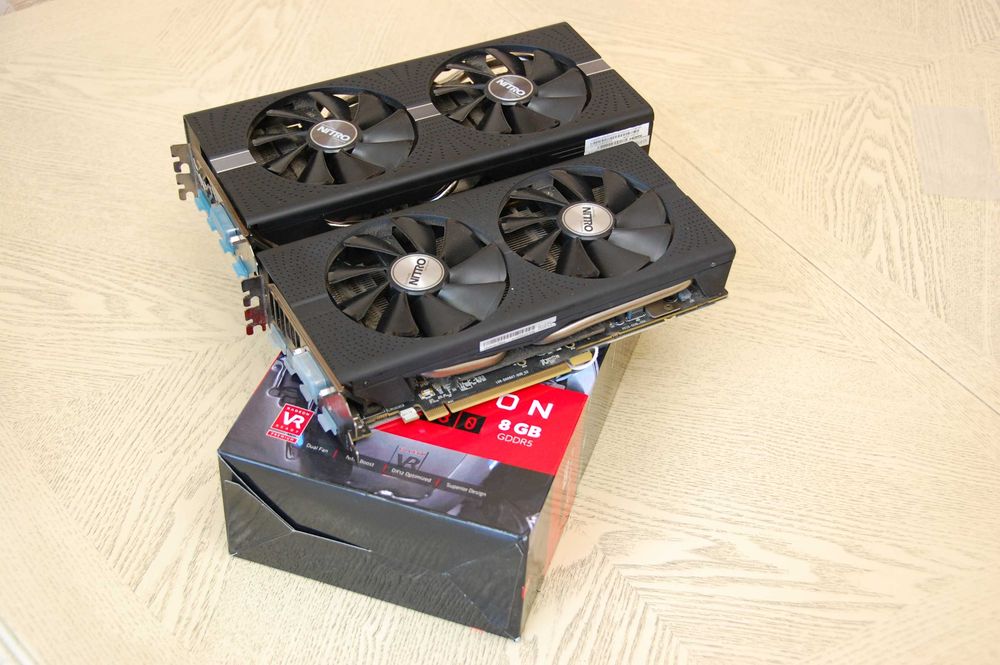 Видeокарта SAPHIRE NITRO RX480 и RX580  8 GB