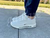 Nowe wygodne buty meskie biale Nike Air Max 97, 41-46