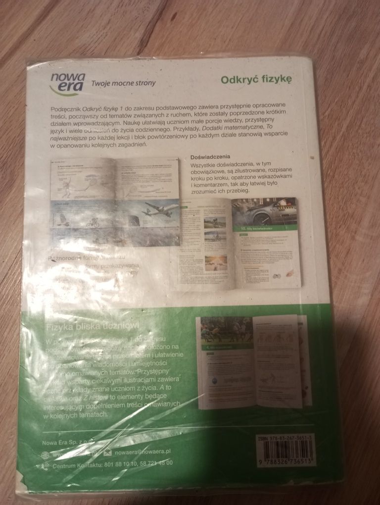 Książka ,,odkryć fizykę 1"