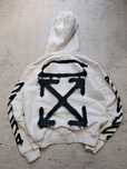 Off White bluza hoodie biała męska z kapturem M  swag hip hop
