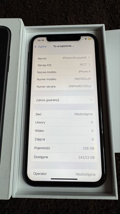 iPhone X 256GB bateria 100a%