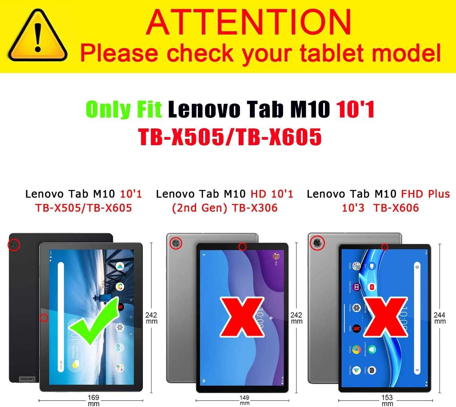Etui Ultra Slim kompatybilne z Lenovo M10 10,1 cala sowa niebieski