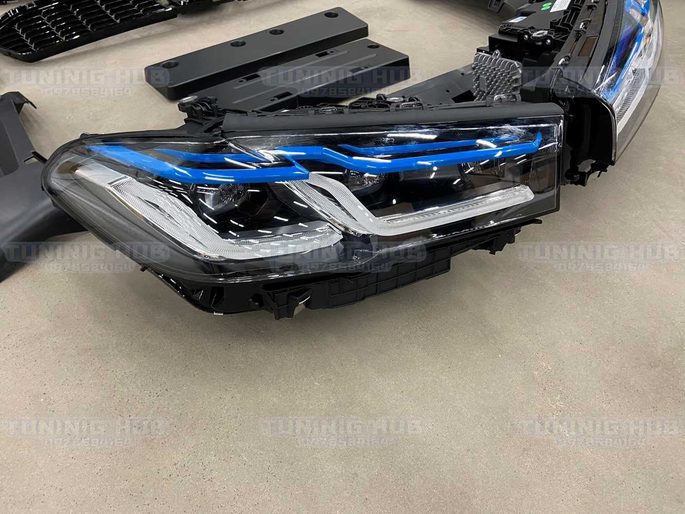 bmw g30 M5 F90 перед бампер капот CS фари laser решітка бмв г30 рест