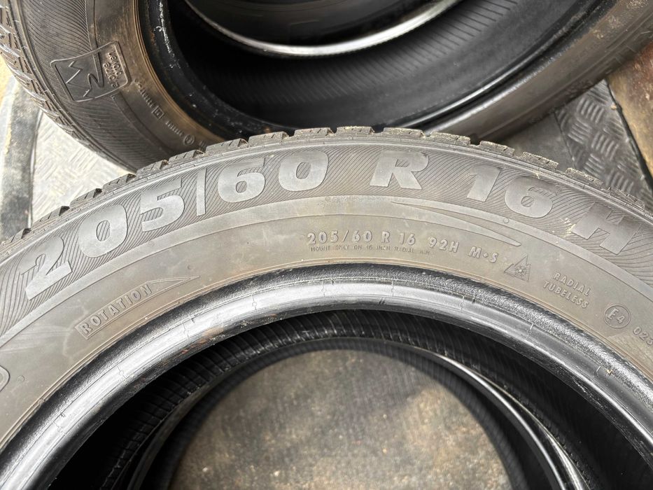 4x opony ZIMOWE 205/60R16 92H 2010r SEMPERIT 7mm