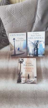 Zafon Carlos Ruiz, Cień wiatru, Gra anioła, Więzień nieba; 3 książki