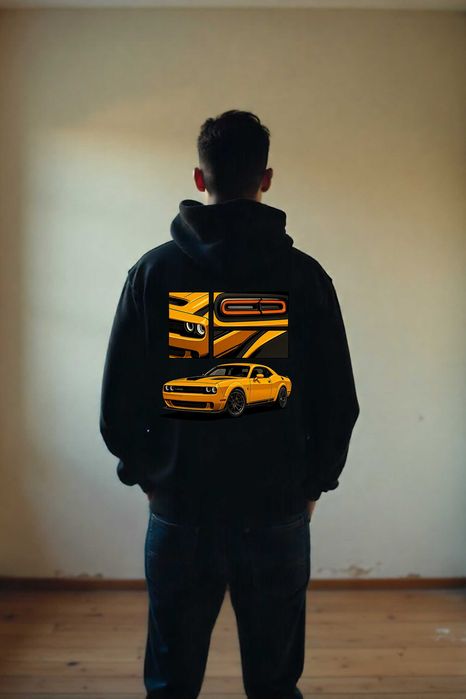 Męska Czarna Bluza M Dodge Challenger