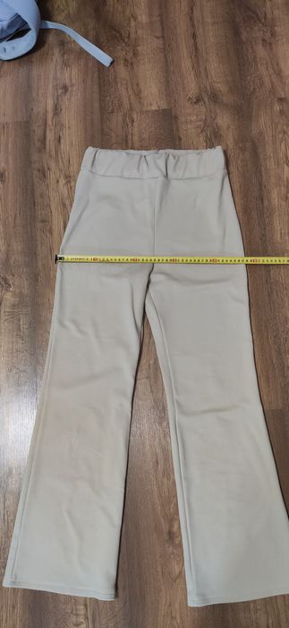 Штани кльош в рубчик на флісі піде для вагітних