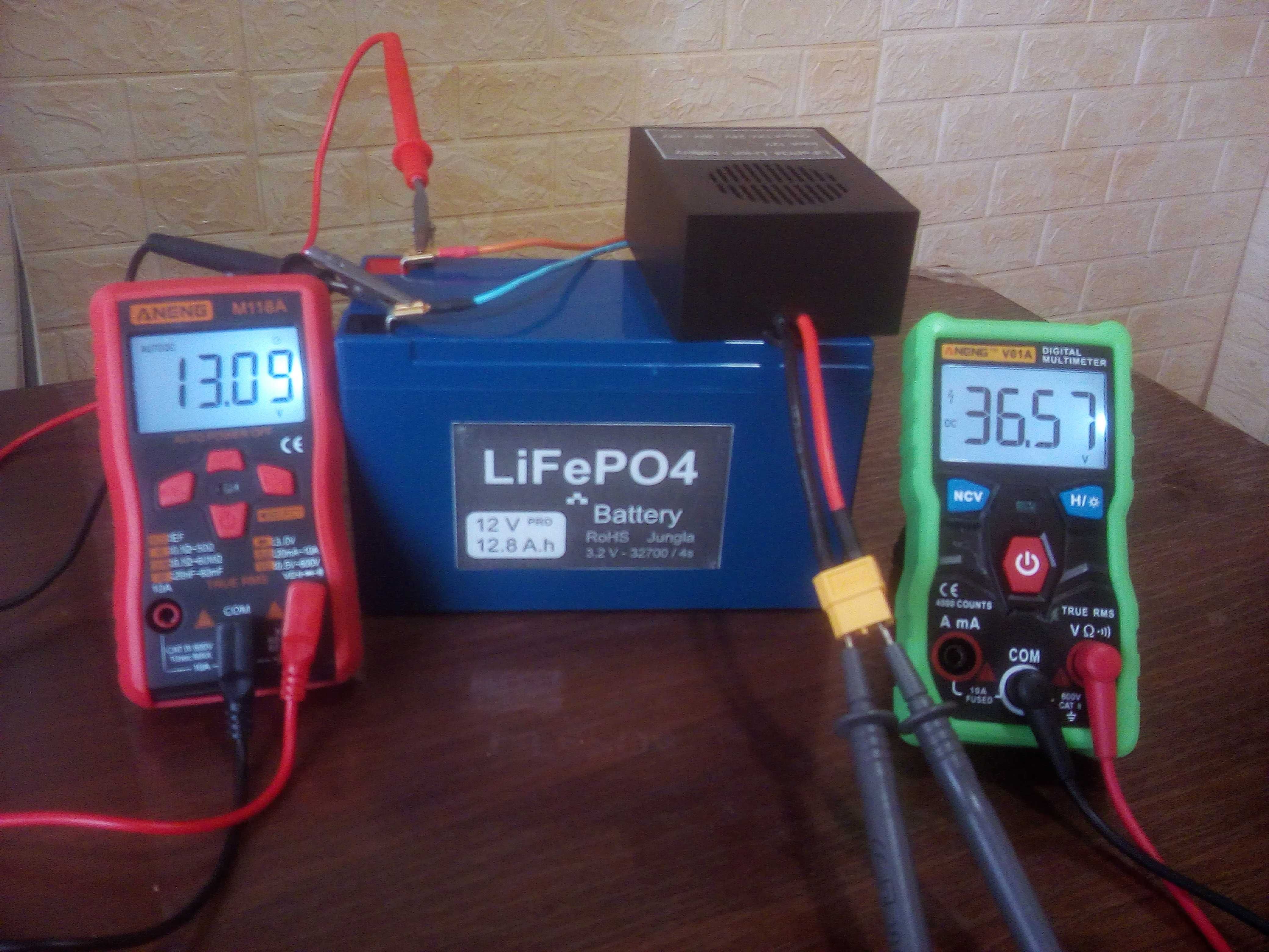 LiFePo4, Li-ion Аккумулятор из 12V на 24V, 36V, 48V