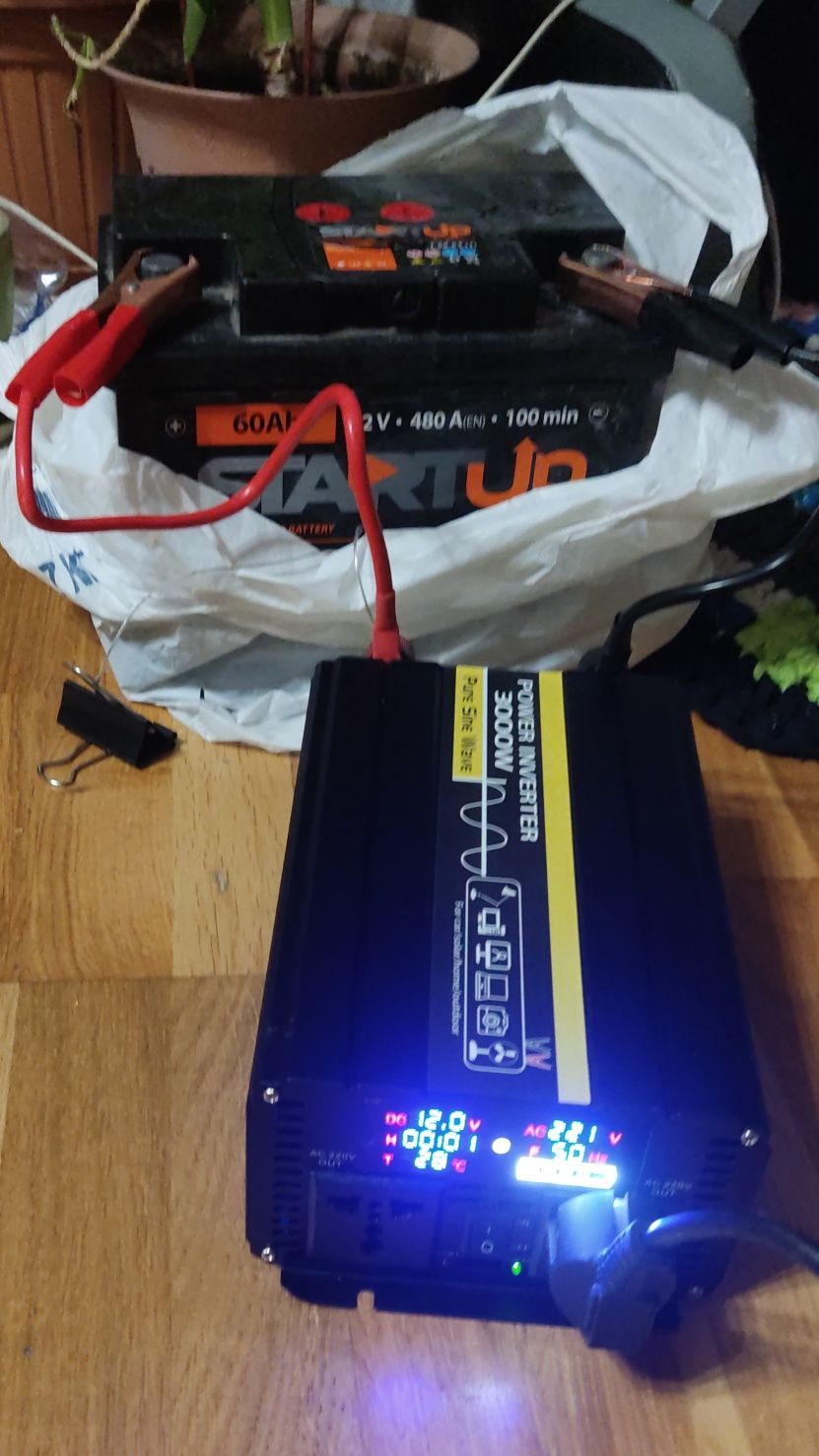 Инвертор 12/220 3000w чистая синусоида