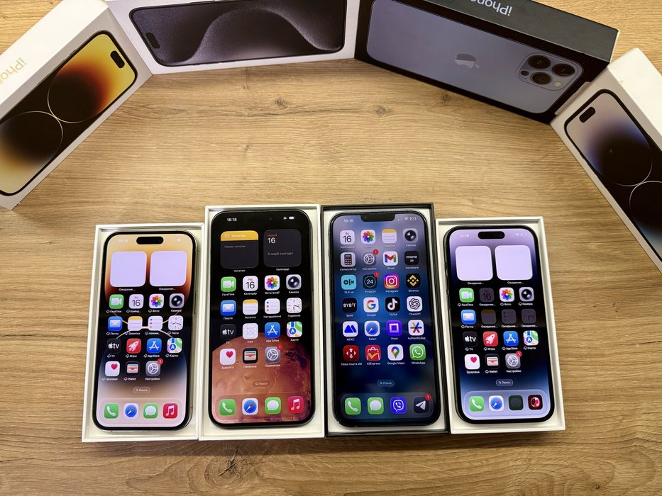 iPhone 14 Pro 128gb фізична сім, Neverlock iPhone 13 та 15 Pro Max