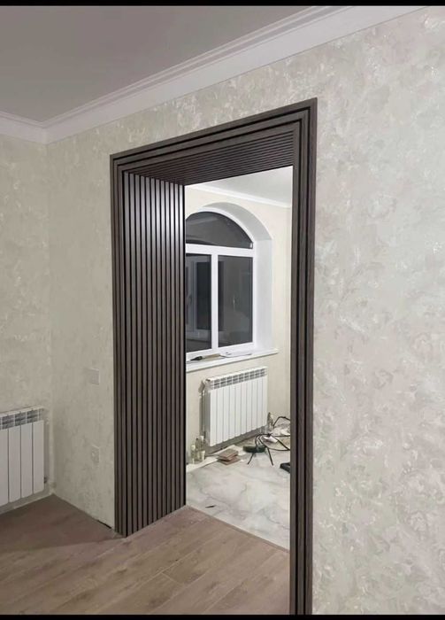 Рейка з дерева. Декоративні акустичні панелі на стіну, перегородка.