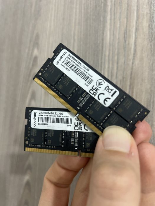 Оперативна пам’ять Goodram DDR4 32GB (2x16GB) 3200MHz SO-DIMM ноутбук