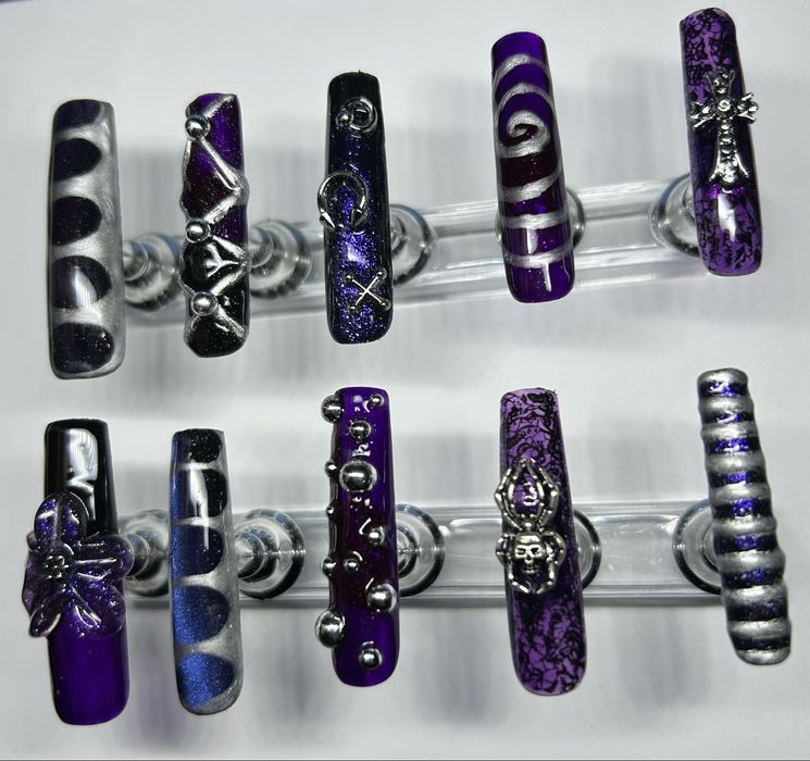 zestaw tipsów press on nails