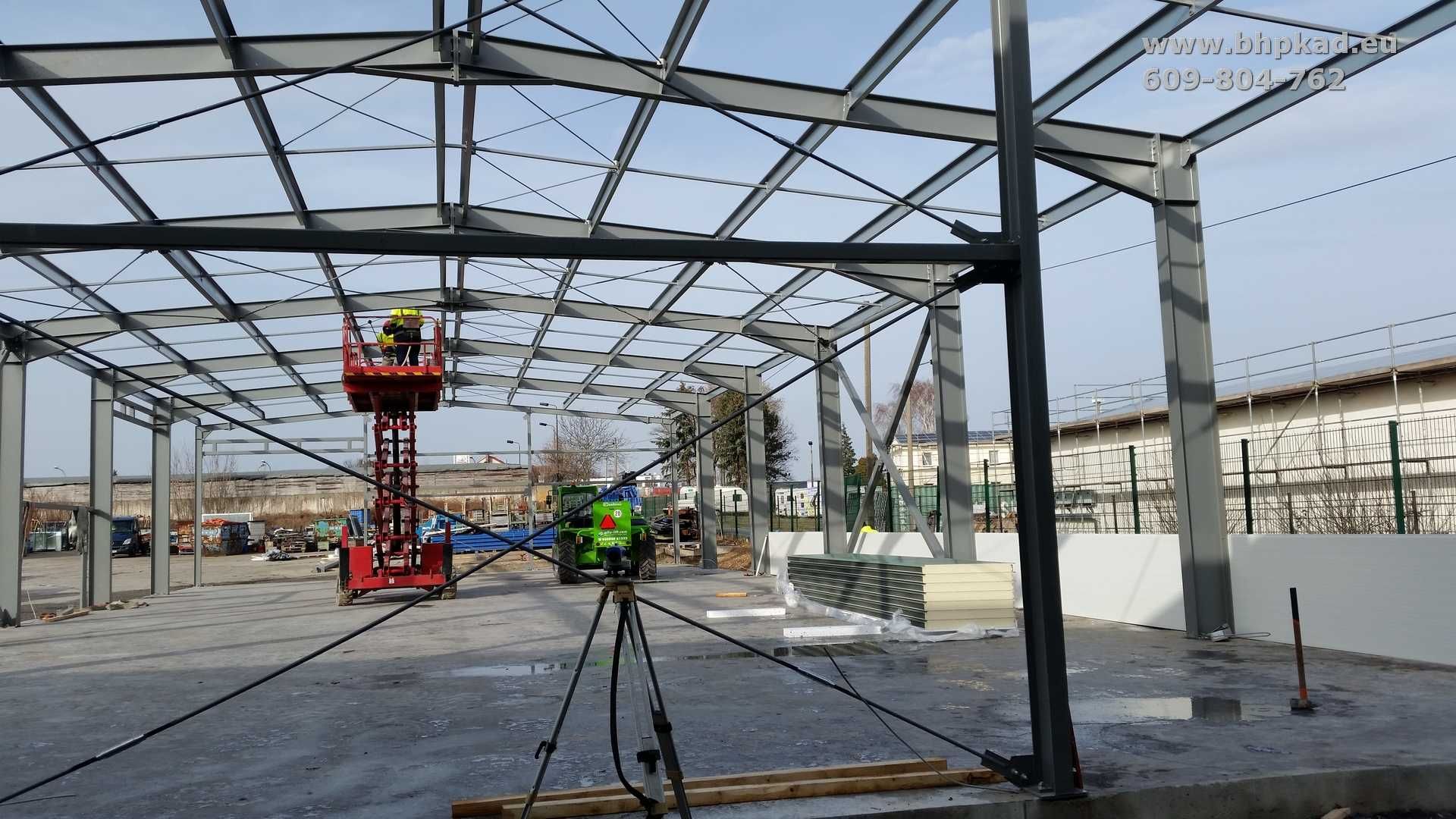 Konstrukcja stalowa. 16x36x5,5m. Producent. BHP KAD. Marlena Biernacka