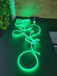 Zielony LED 6m, gumowy